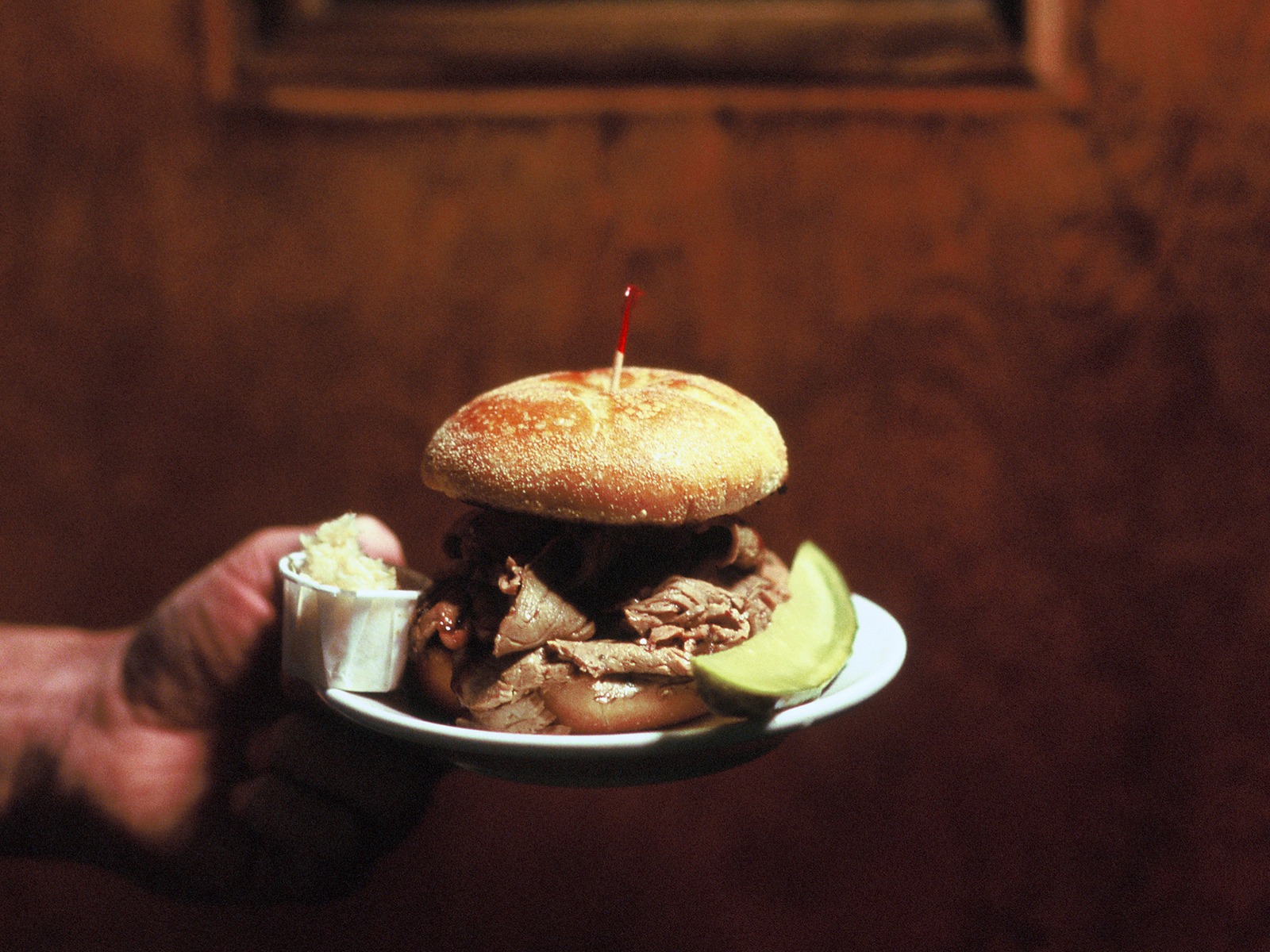 A burger at Meetinghouse