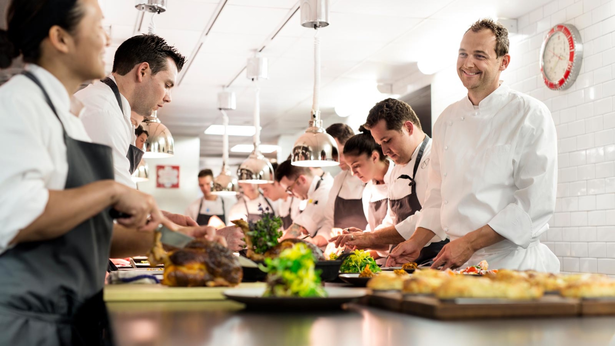NoMad chef Daniel Humm with his team.