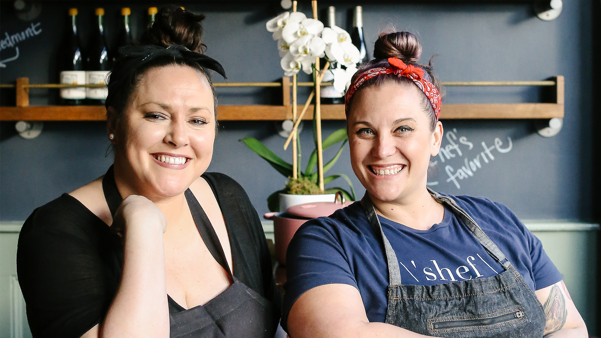 Chefs Karen Akunowicz and Kate Williams at Fox & the Knife.