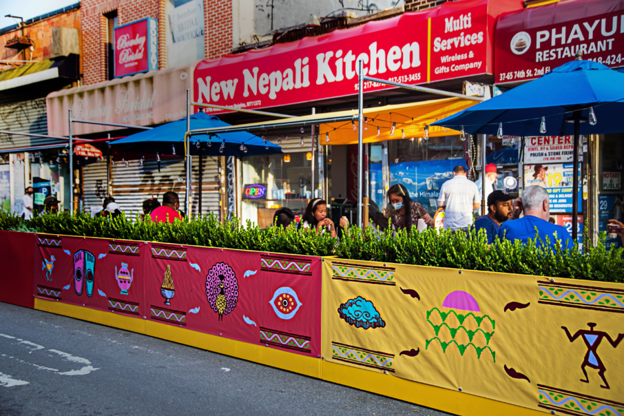 Blocks of Outdoor Dining Spotlight Queens’ Diversity of Cuisines and
