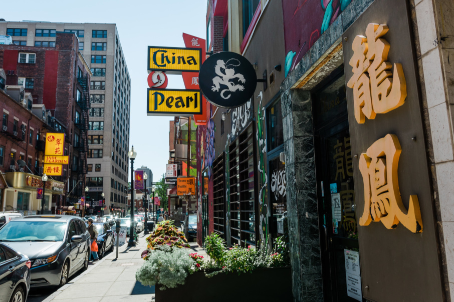 Tyler Street in Boston's Chinatown, where both China Pearl and Shojo are located. // Photo by Danh Nguyen Photography