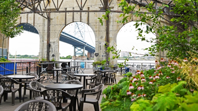 The Garden at Cherry Street Pier is all about outdoor dining.