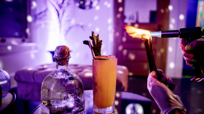 Feel the heat from the cocktails at the Golden Door.