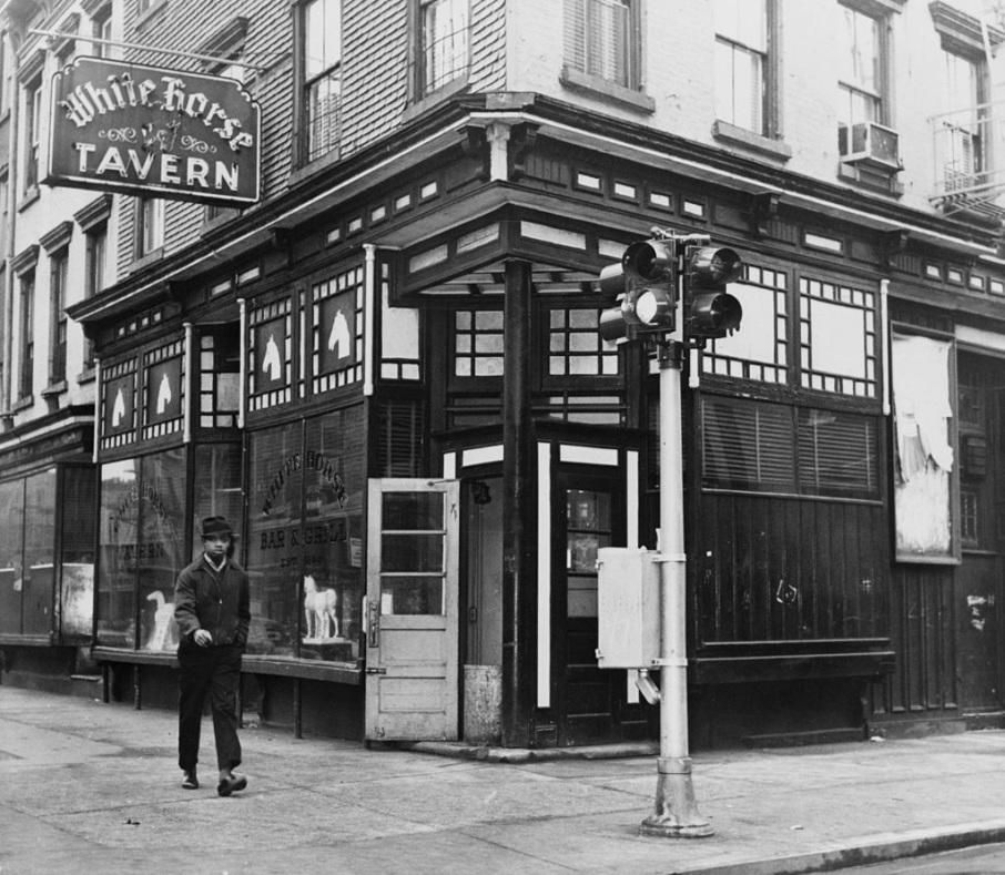 The front of the Tavern, circa 1961. // Courtesy White Horse Tavern