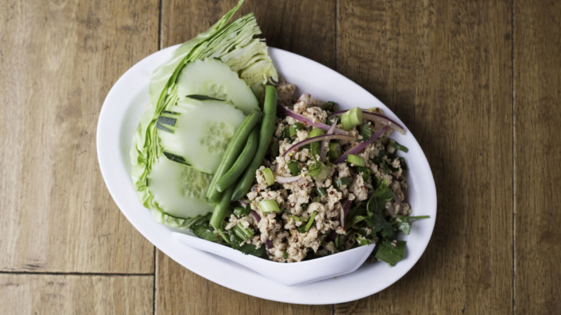 The larb from Night + Market is an L.A. takeout classic.