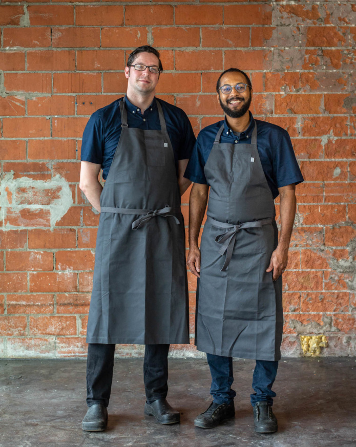 Co-chefs Drew Gimma, left, and Mark Clayton have helped make Squable one of Houston's key destinations.