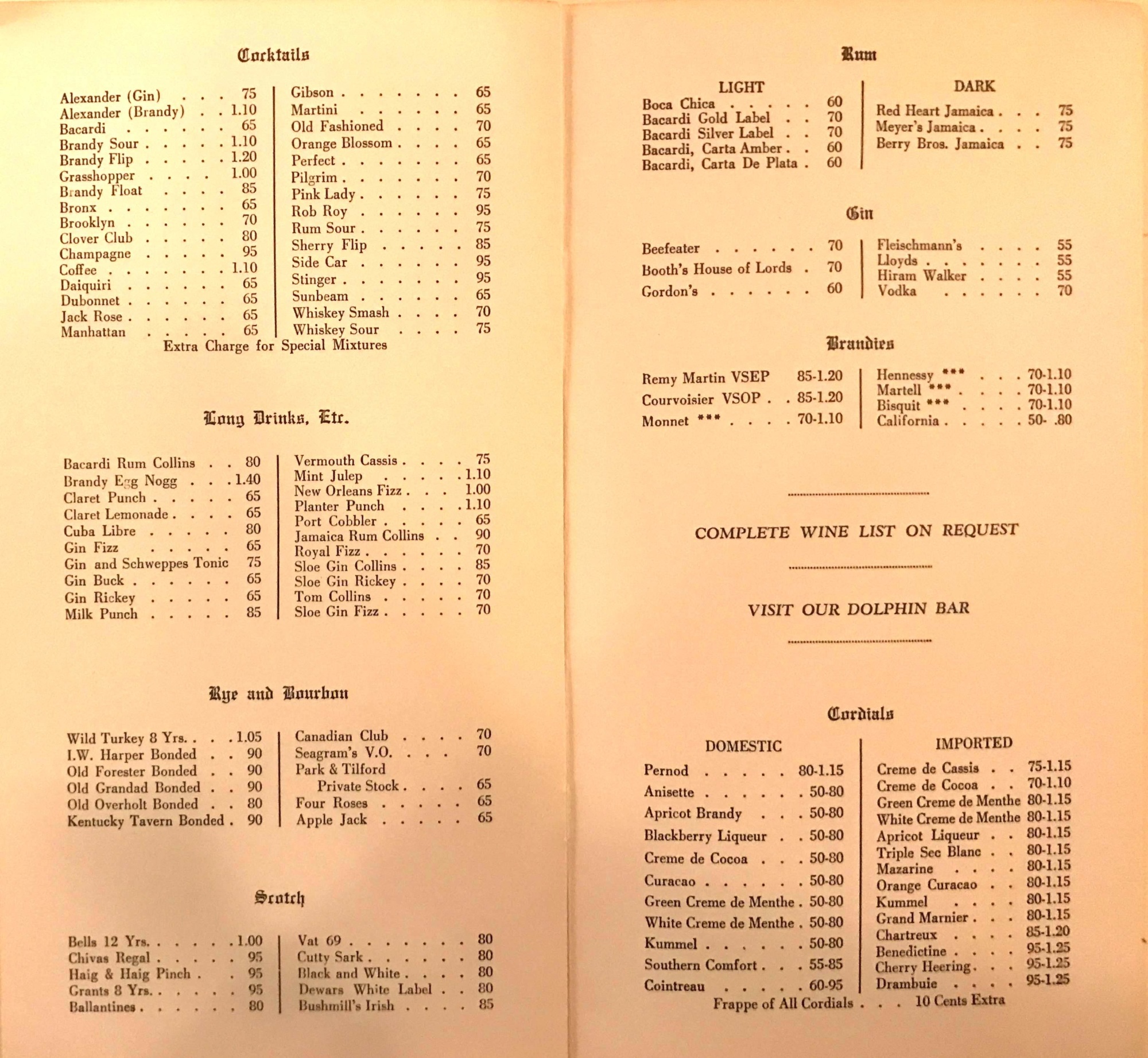 Gage & Tollner Through the Years, Via Its Menus — Resy | Right This Way