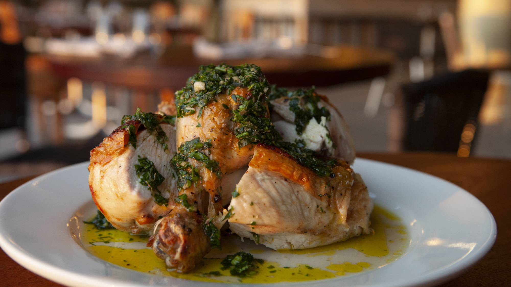 Barbuto's roast chicken. Food and interior photos by Jen Davidson, courtesy of Barbuto