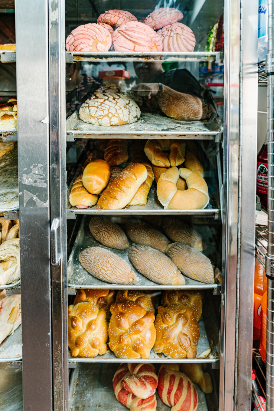 The breads or pan dulce at Vallecito Bakery.