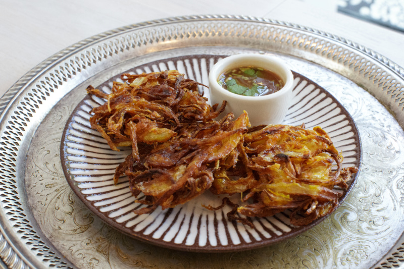 The onion fritters at Rangoon.