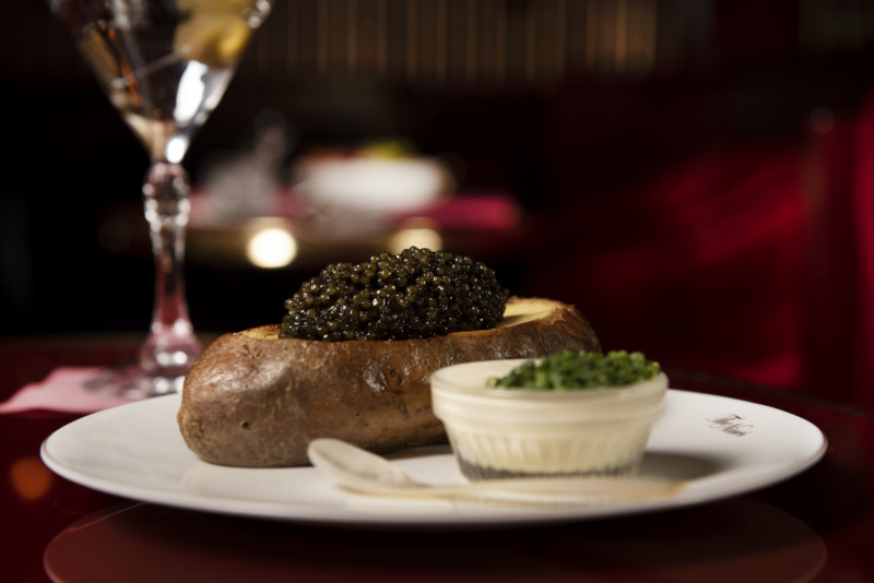 The Nines' Kaspian potato dish comes with a generous serving of caviar.