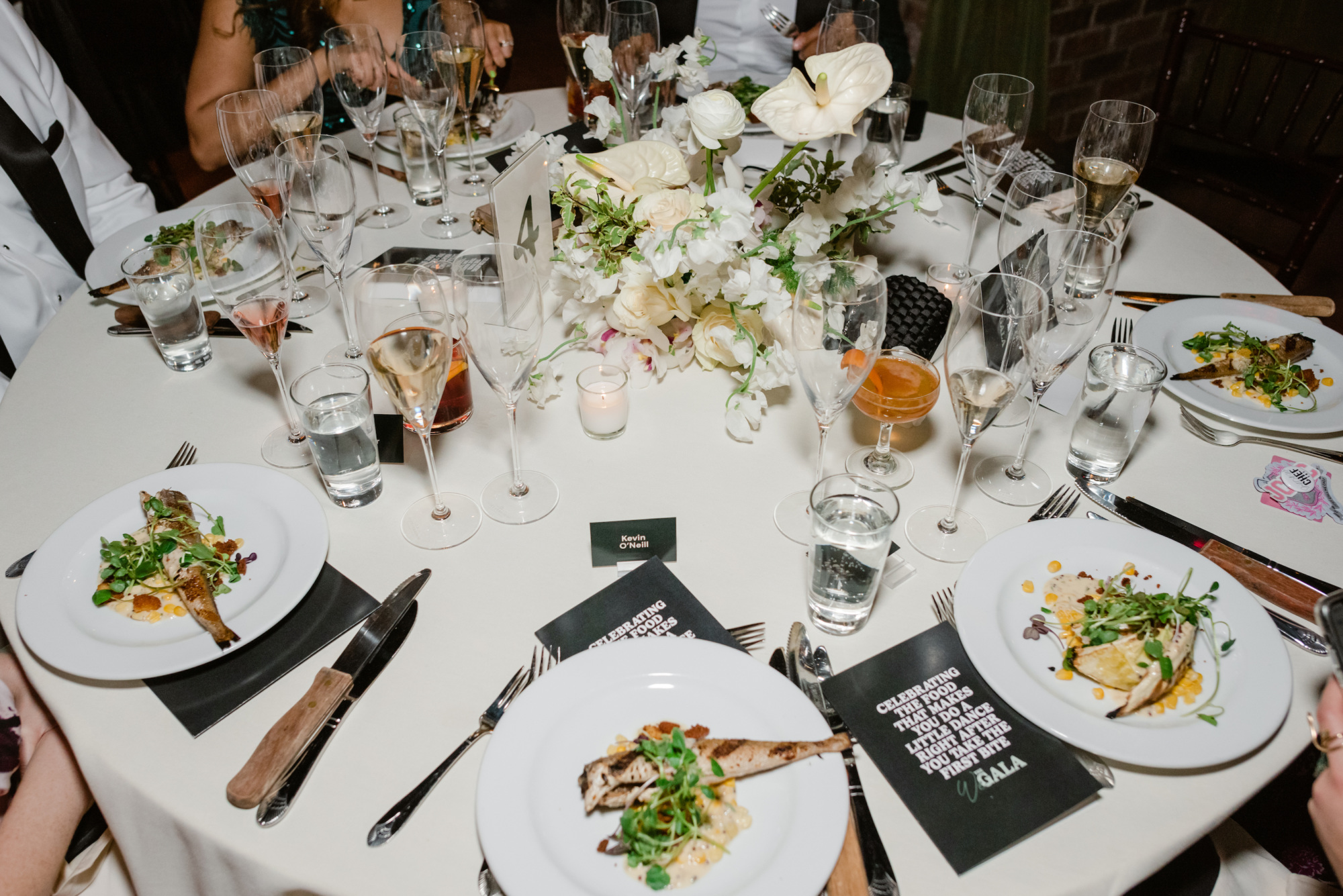 The inaugural WE Gala, held on May 17 in New York, was a celebration of Black excellence in the hospitality industry, and featured a multi-course meal celebrating Black Luxury, from Honeysuckle Projects chefs Cybille St. Aude-Tate and Omar Tate.