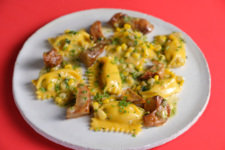 Boia De’s sweet corn agnolotti.