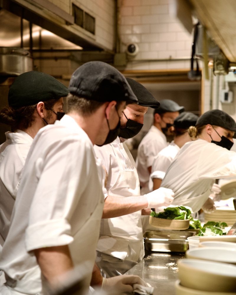 Chefs on the line at Lilia