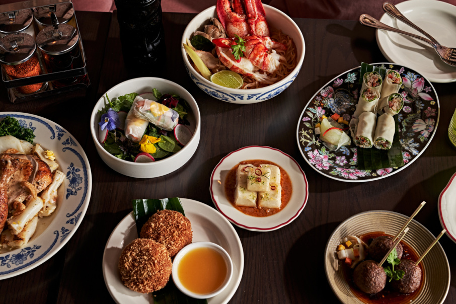 A spread of dishes from Wan Wan in Nolita.