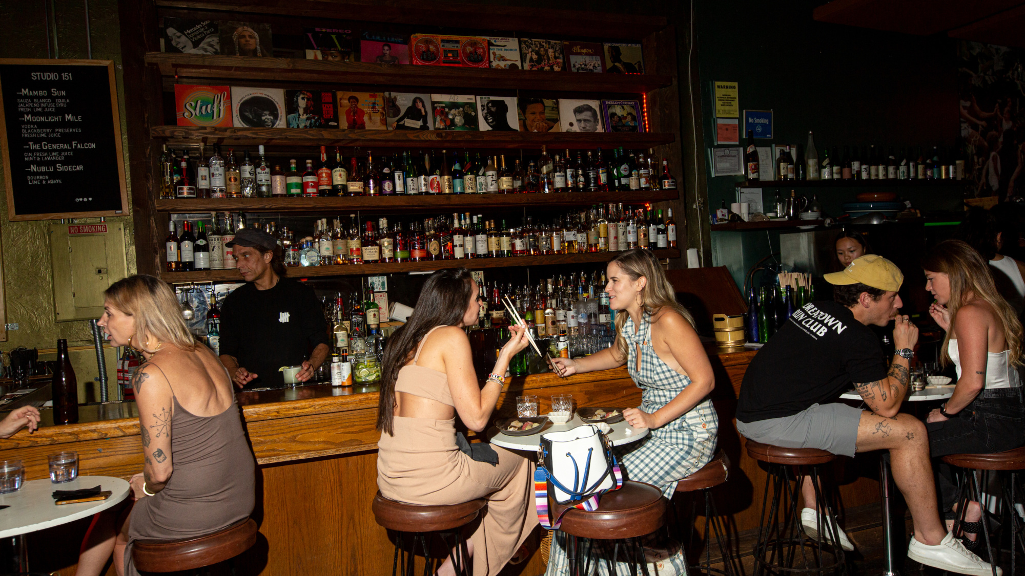 Bar scene at Studio 151 in New York, NY on July 28th, 2022.