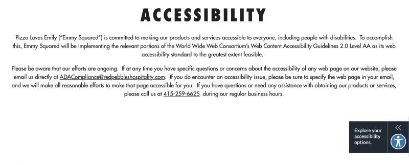 accessibility commitment example