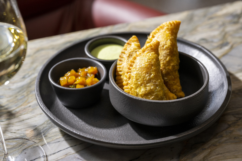 Curried goat patties are a must while at Tatiana.