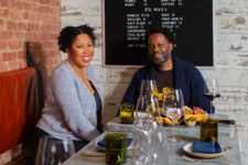 Cynthia Gordy Giwa and Tayo Giwa of Black-Owned Brooklyn at & Sons Ham Bar.