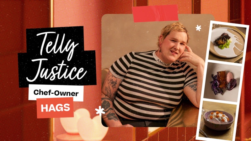 Telly Justice, the executive chef and owner of HAGS in New York.