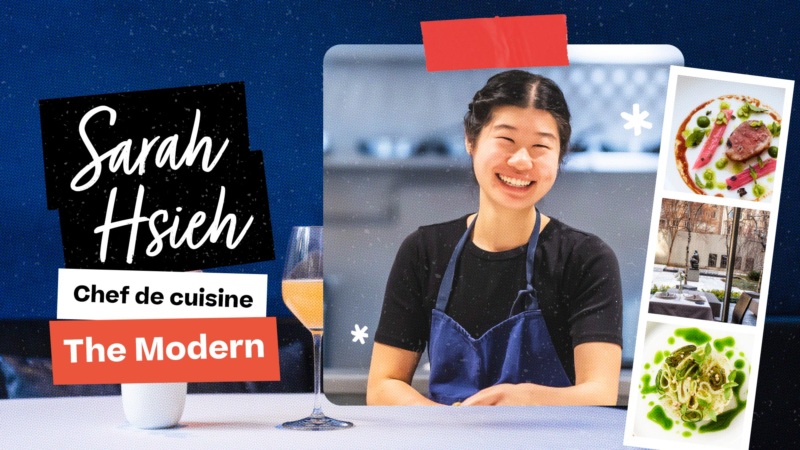 Sarah Hsieh, chef de cuisine at The Modern.