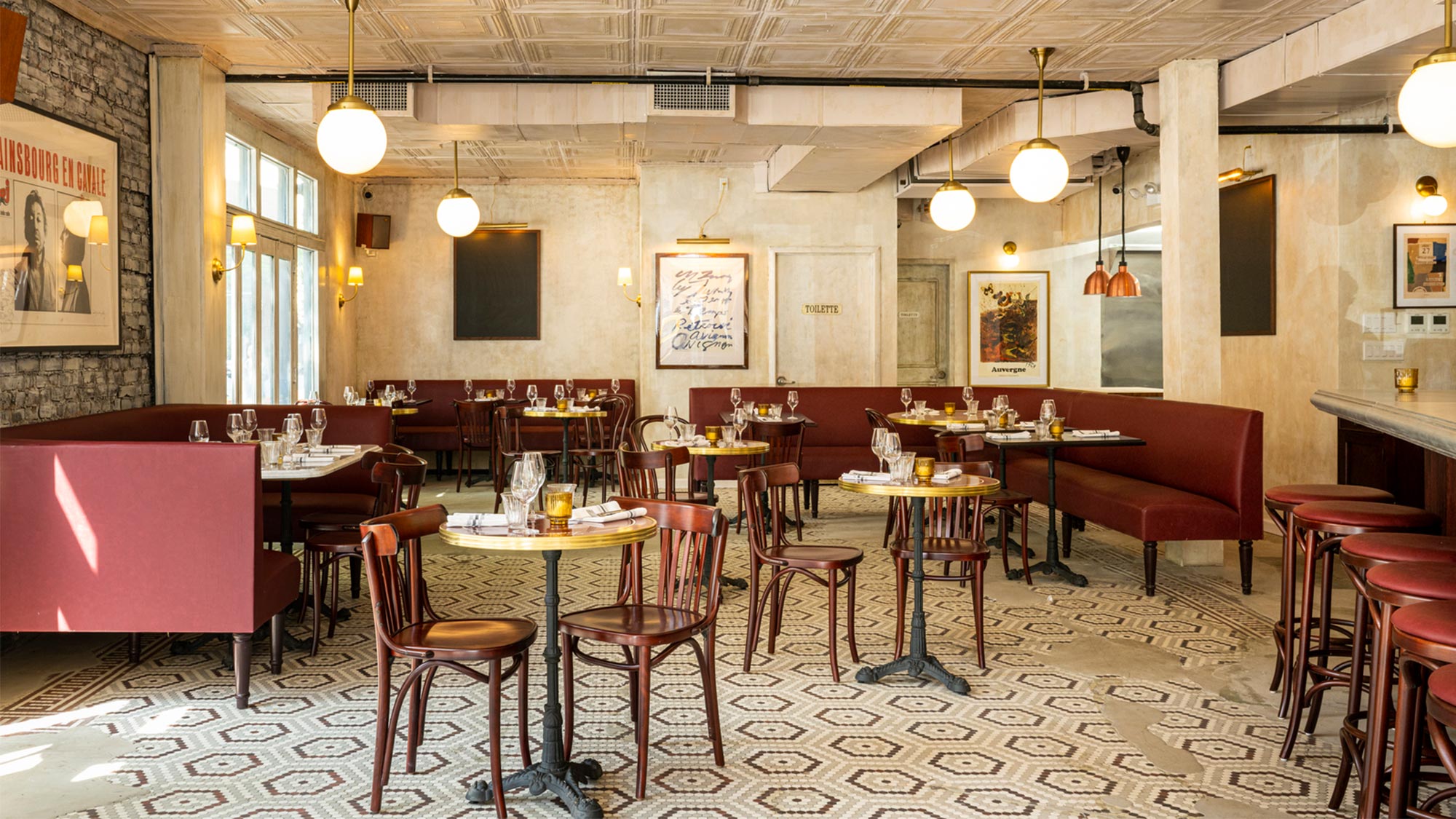 The dining room at Libertine.