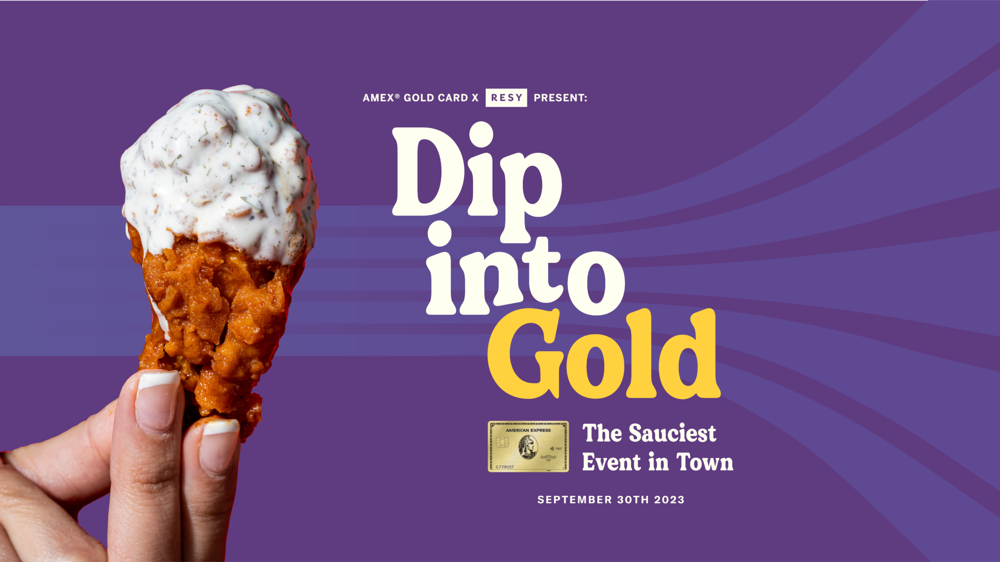 Amex® Gold Card x Resy Present Dip into Gold — Resy Right This Way