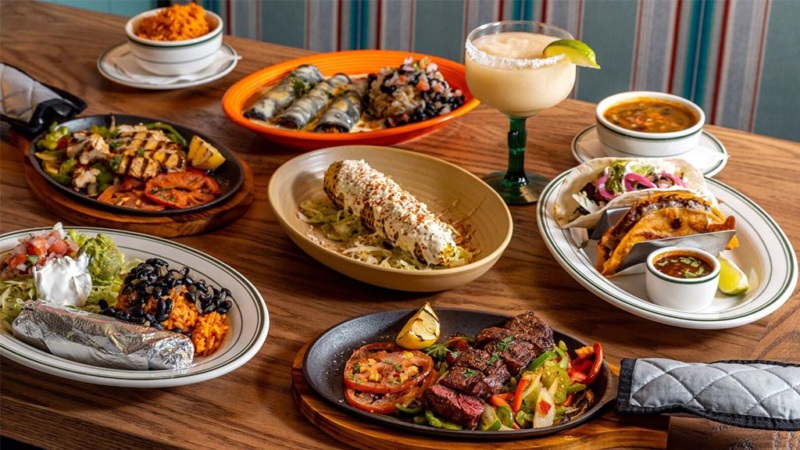 A spread at Chago's Belmont Cantina
