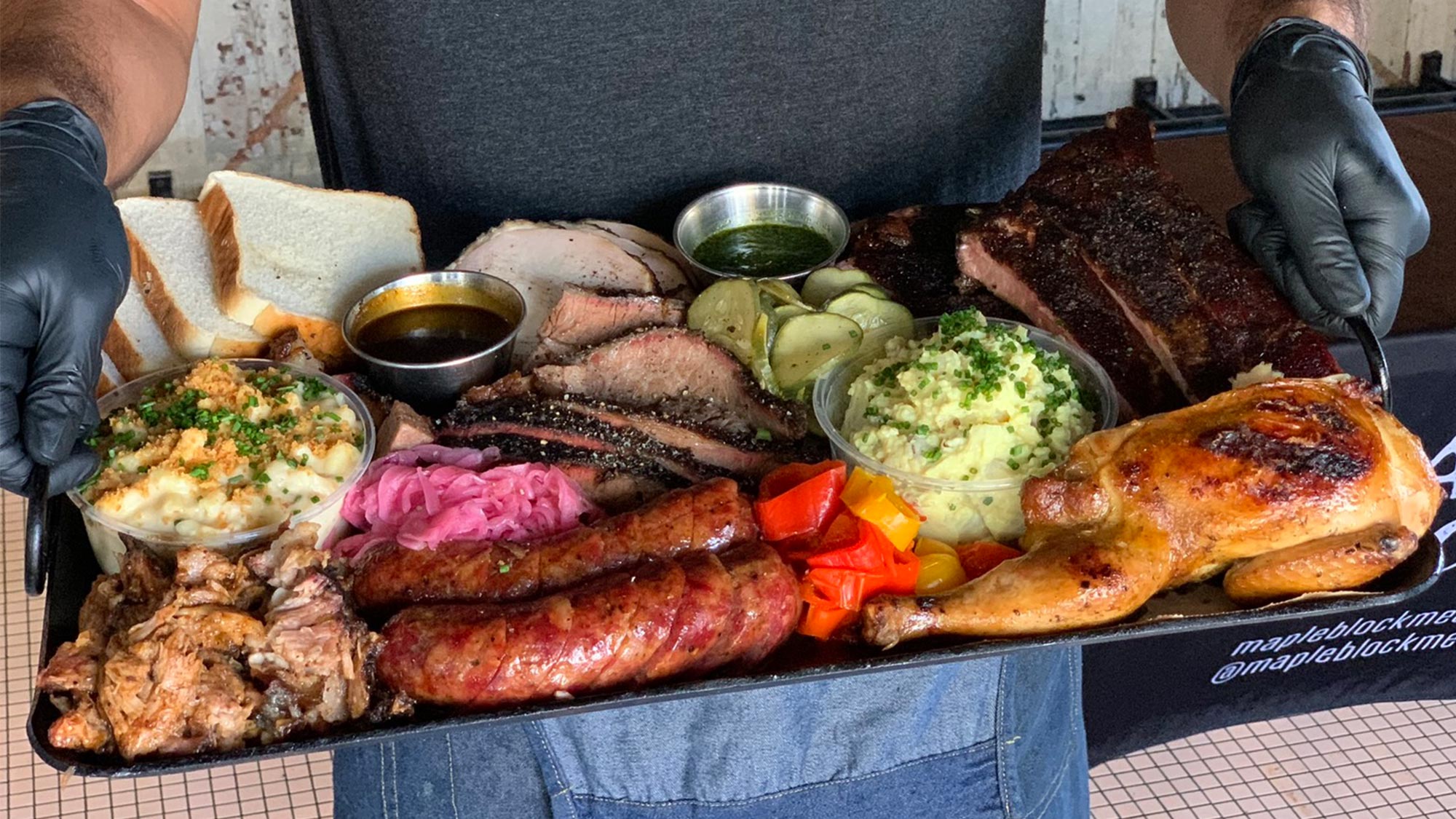 A platter at Maple Block Meat Co.