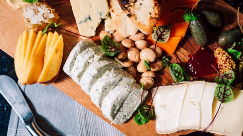 Burger + Grain cheese plate