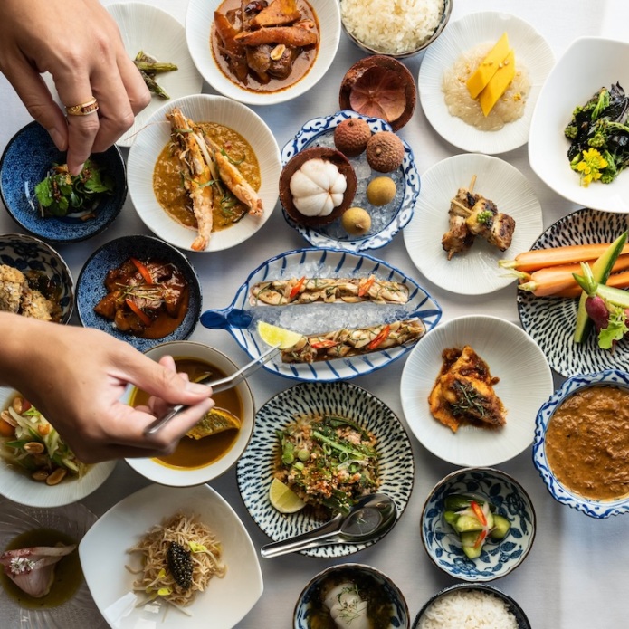 A spread of dishes from Anajak Thai's omakase menu. Photo by Jim Sullivan, courtesy of Anajak Thai