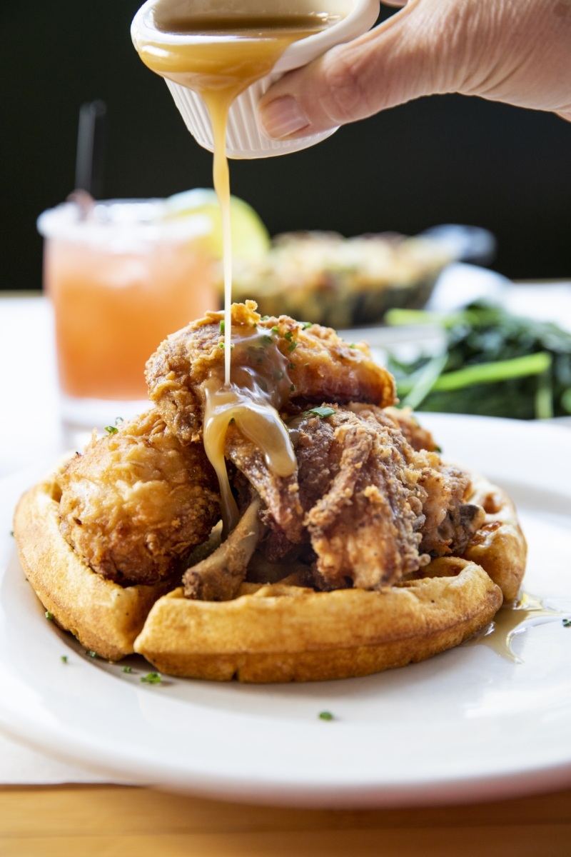 Clinton St. Baking Co. chicken and waffles