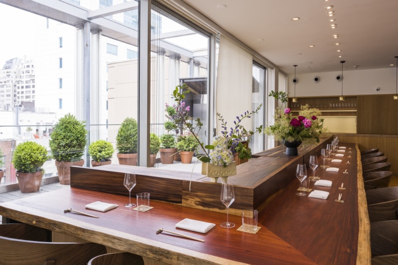 The bar at Kappo Sono