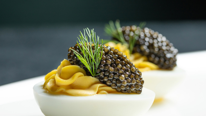 RO Restaurant & Lounge egg caviar