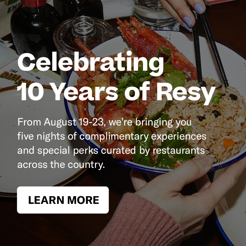 Celebrating 10 years at Resy events