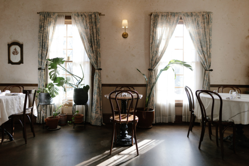 Fellows Cafe dining room