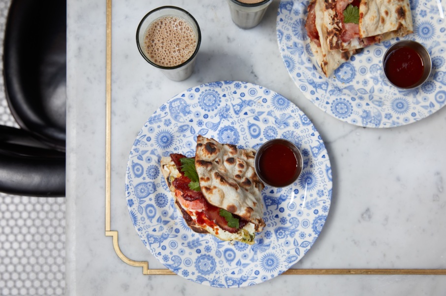 Dishoom bacon naan roll