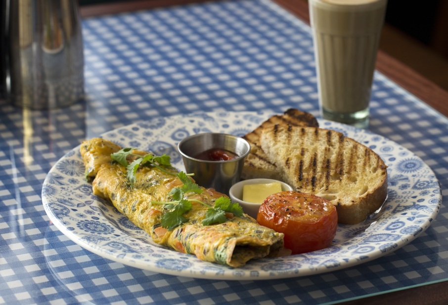 Parsi omelette Dishoom