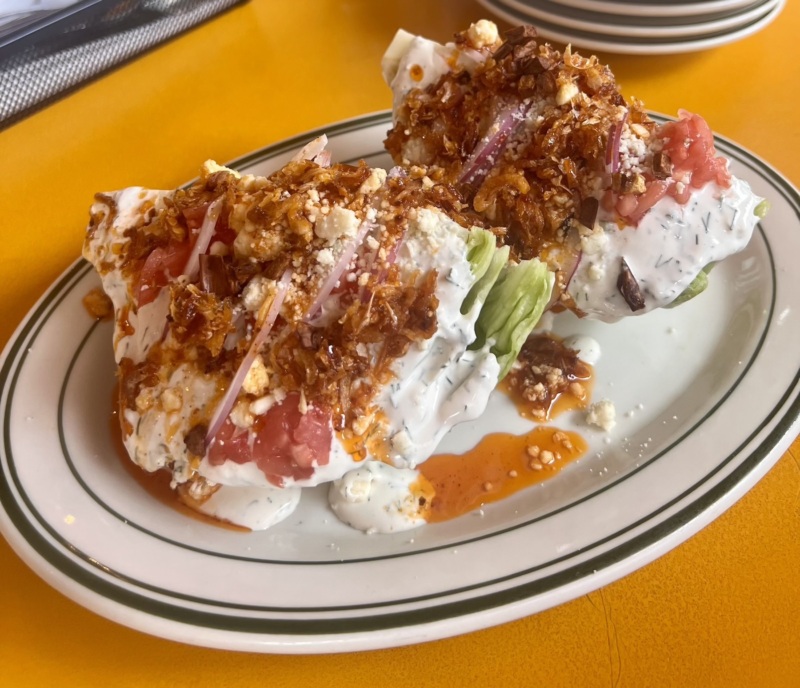 Golden Diner's chile crisp wedge