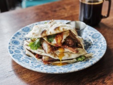 Wrestlers naan roll from Dishoom