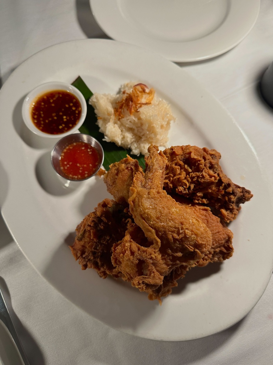 Thai fried chicken at Anajak Thai