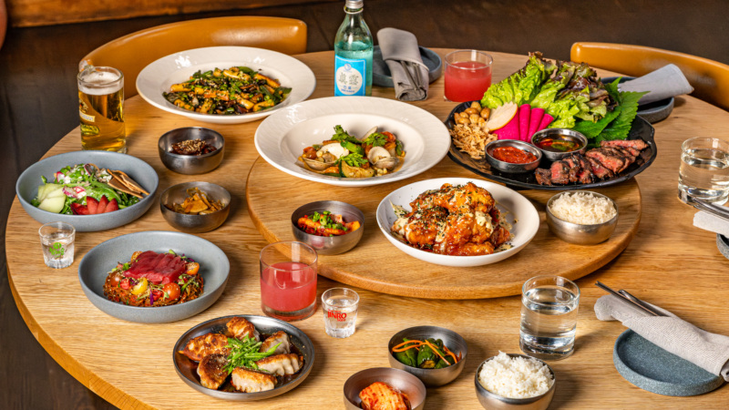A full spread at Anju