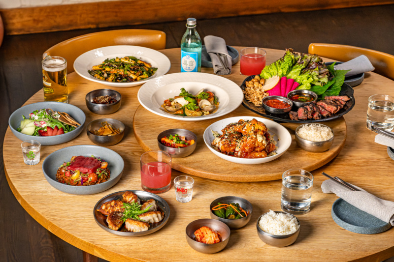 A full spread at Anju