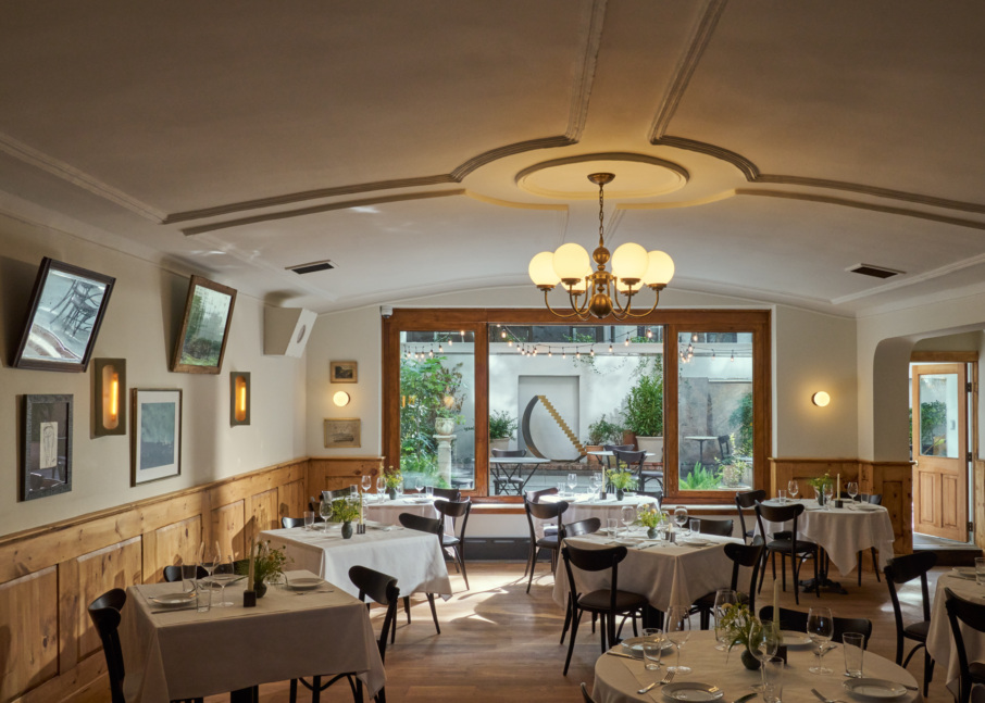 The back dining room at Borgo