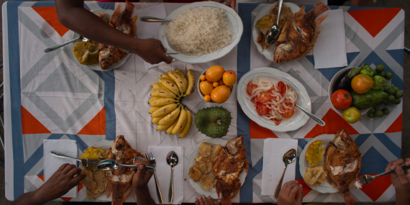 Bananas served in Zona Bananera, Colombia, in “Omnivore”