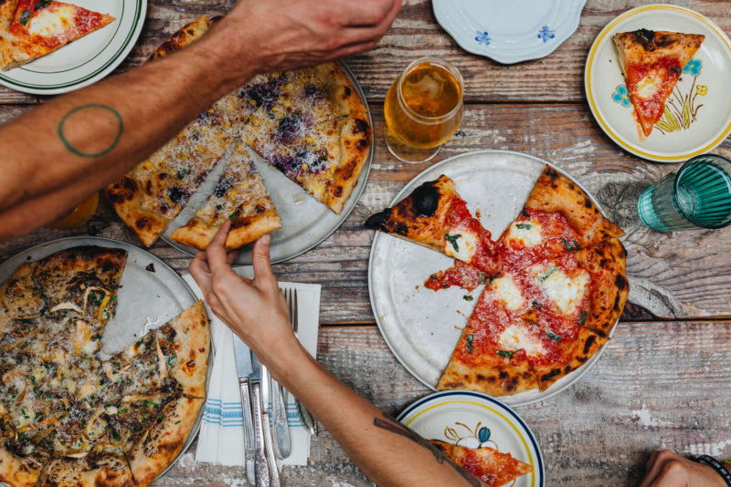 Pizzas at Middle Brow
