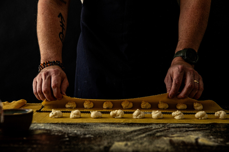Pasta making at Cane Pazzo