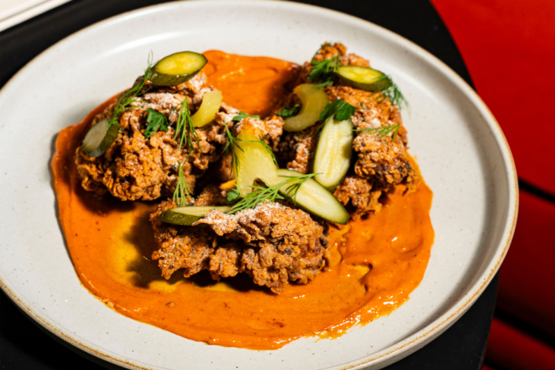 Coconut fried chicken at Lucia