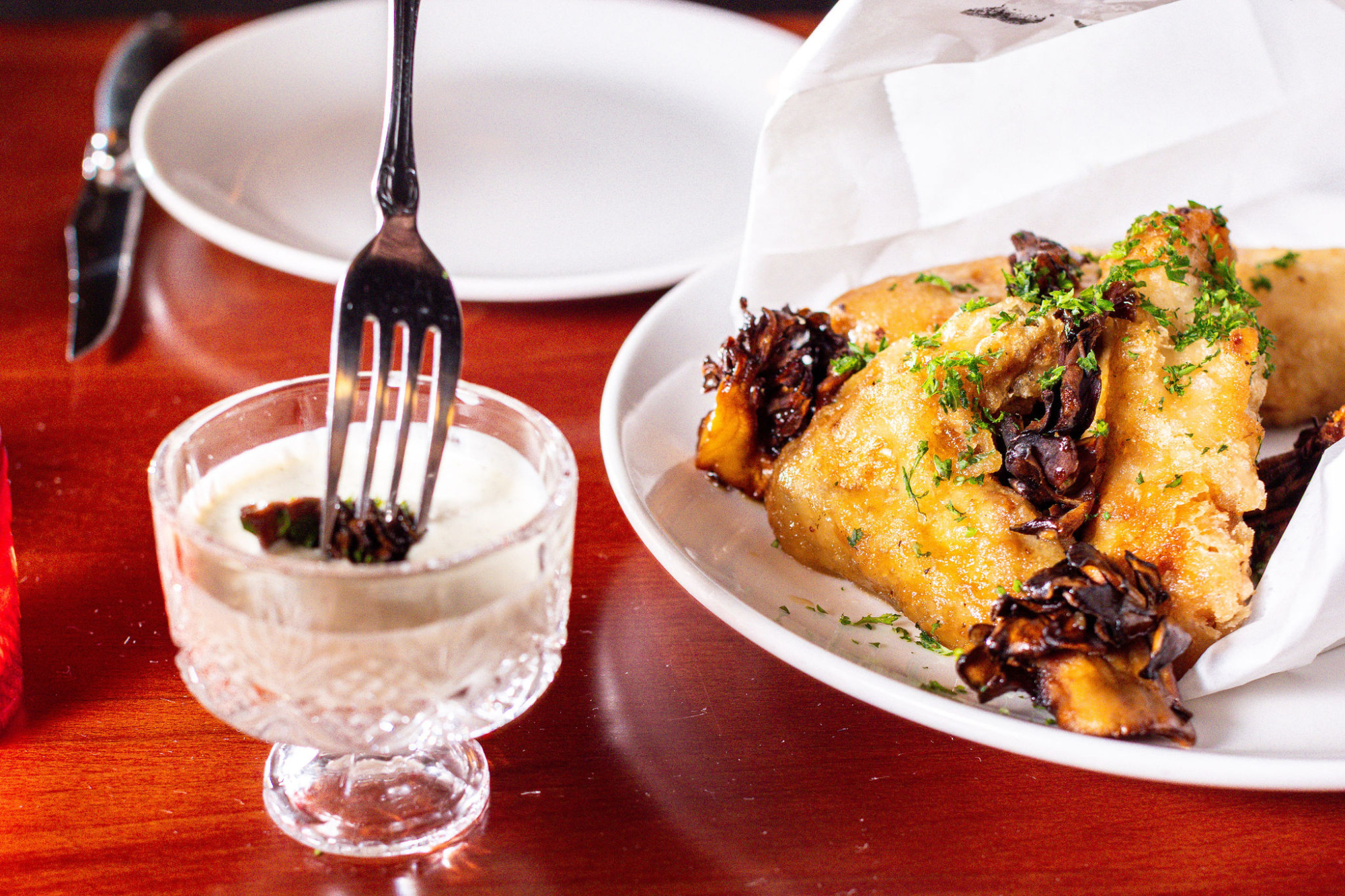 Fried chicken marsala at Void