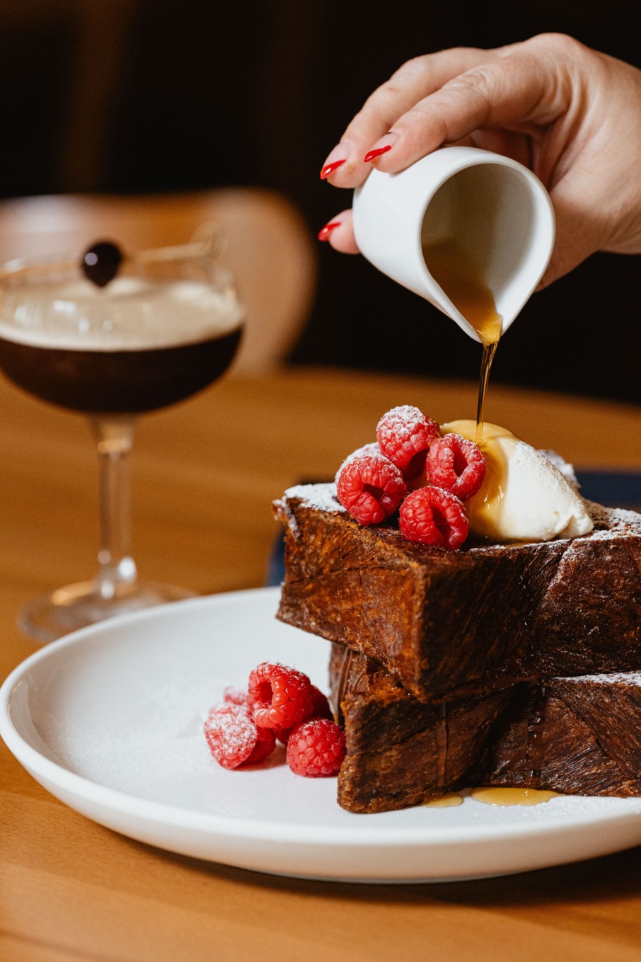 Thai tea French toast at Diane's Place